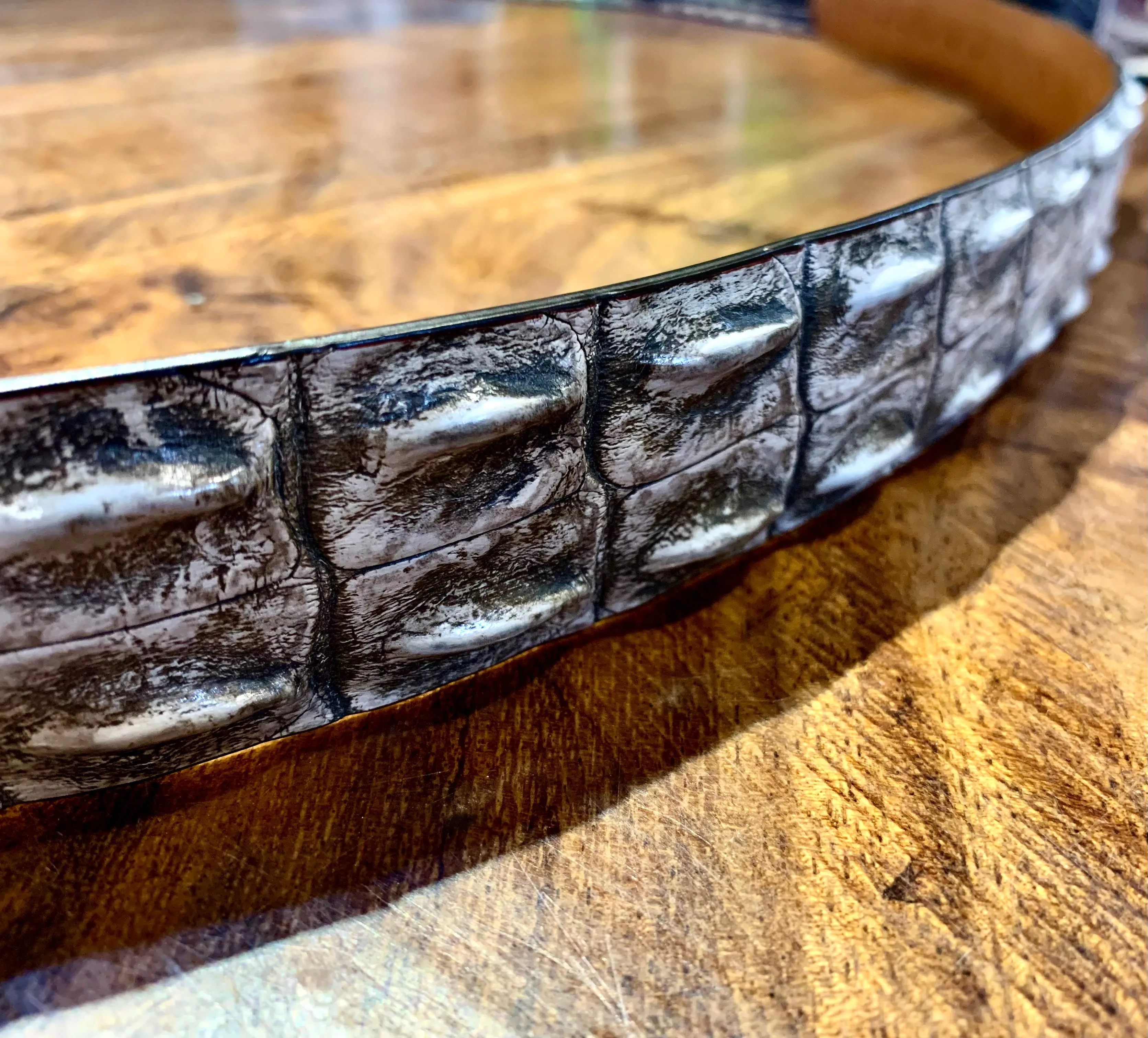 Republic - Natural Hornback Saltwater Crocodile Belt