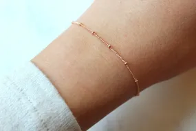 Rose Gold Dew Drop Bracelet