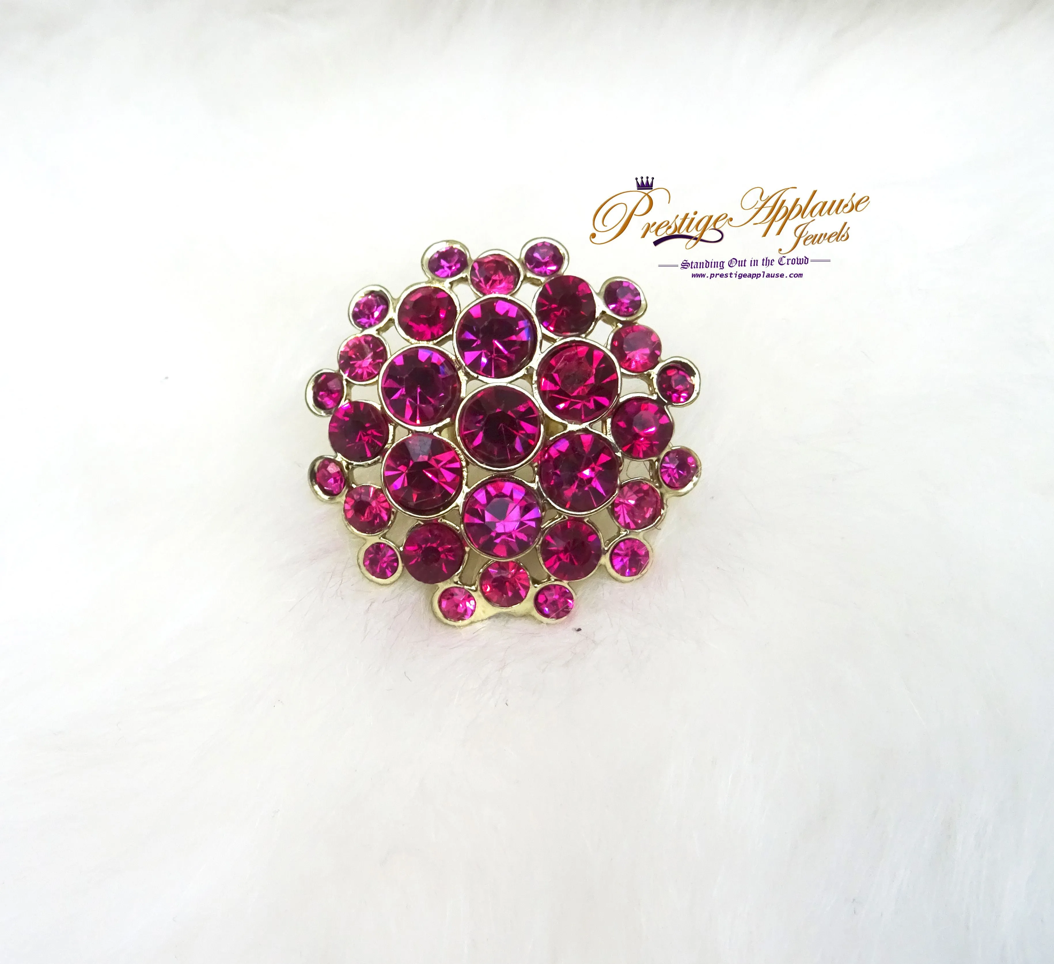 Round-shaped Ruby and Diamond Engagement Ring