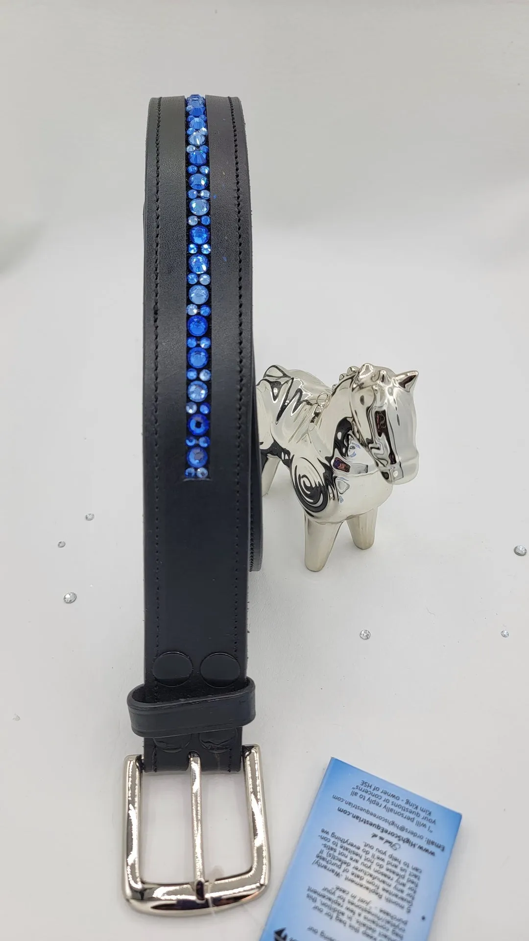 Sapphire, Lt. Sapphire Mix Leather Belt