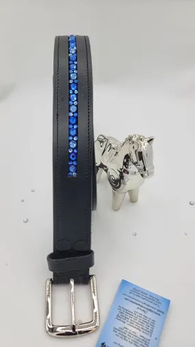 Sapphire, Lt. Sapphire Mix Leather Belt