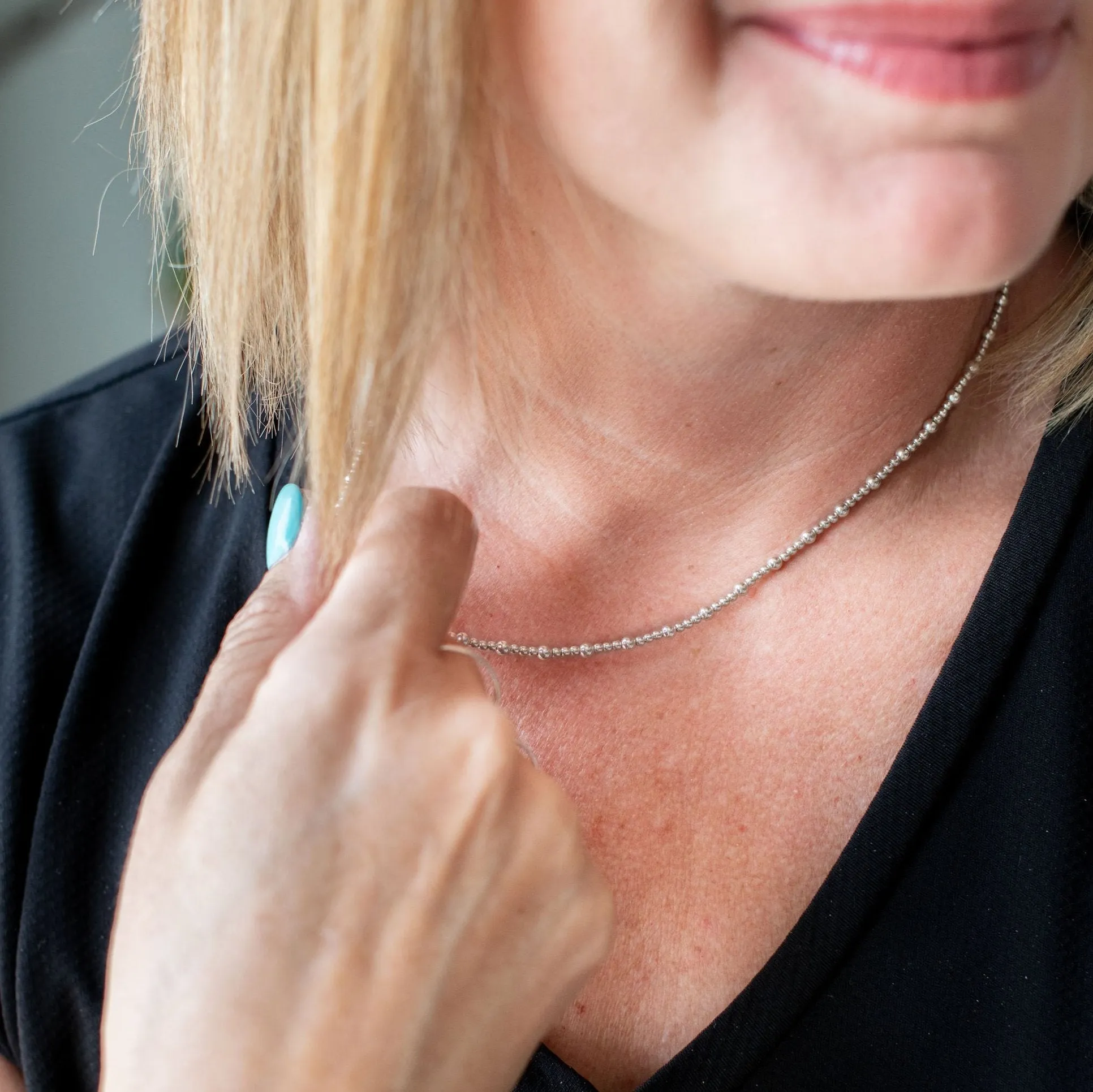 Satellite Silver Necklace