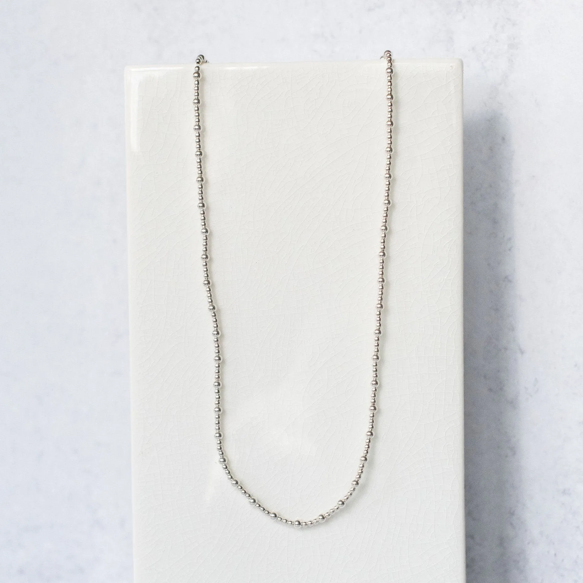 Satellite Silver Necklace