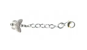 Silver Butterfly Kisses Anklet Jewelry Extender