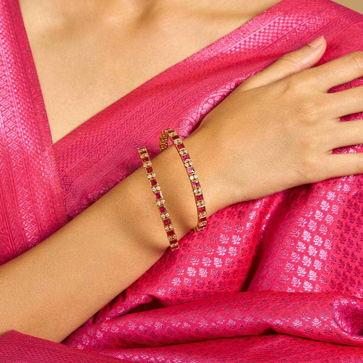 Silver Temple Bangle 172575