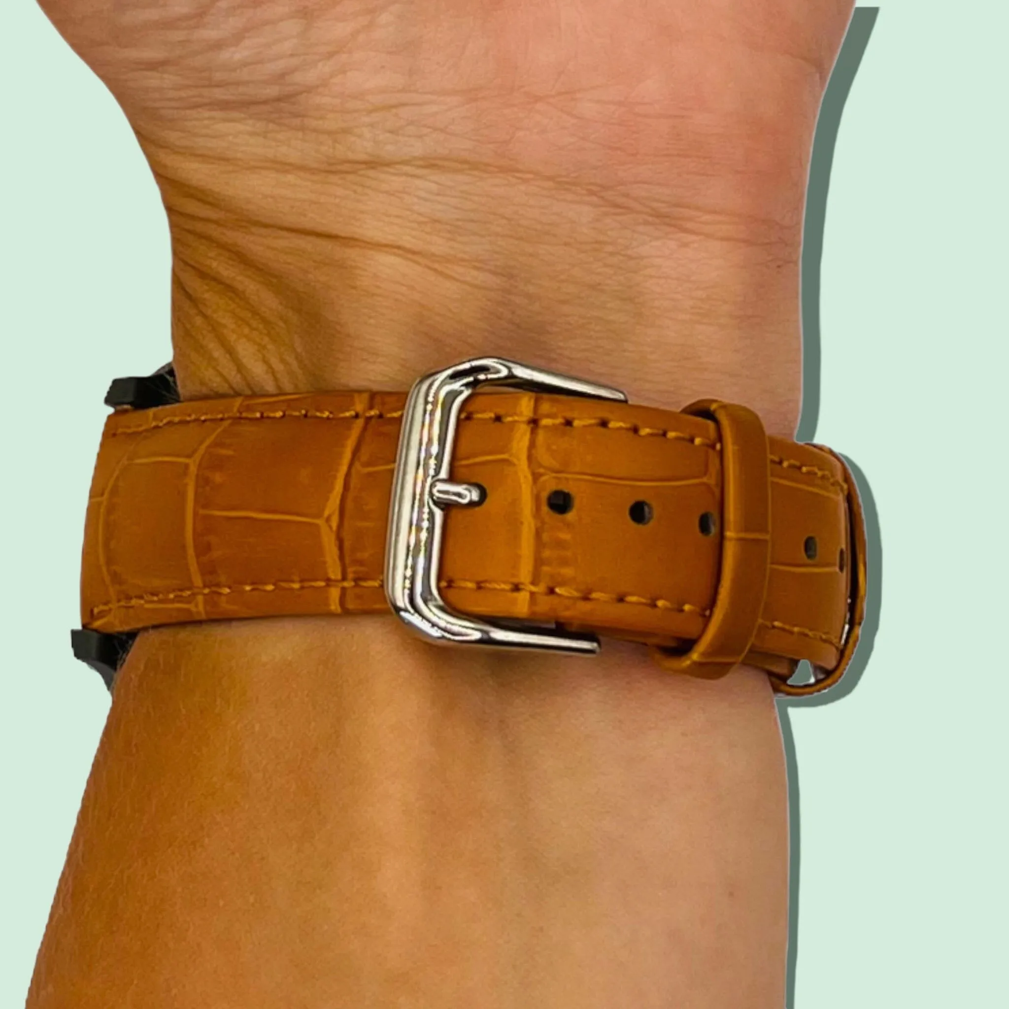 Snakeskin Leather Watch Straps Compatible with the MVMT Chrono 40mm, Element & Powerlane