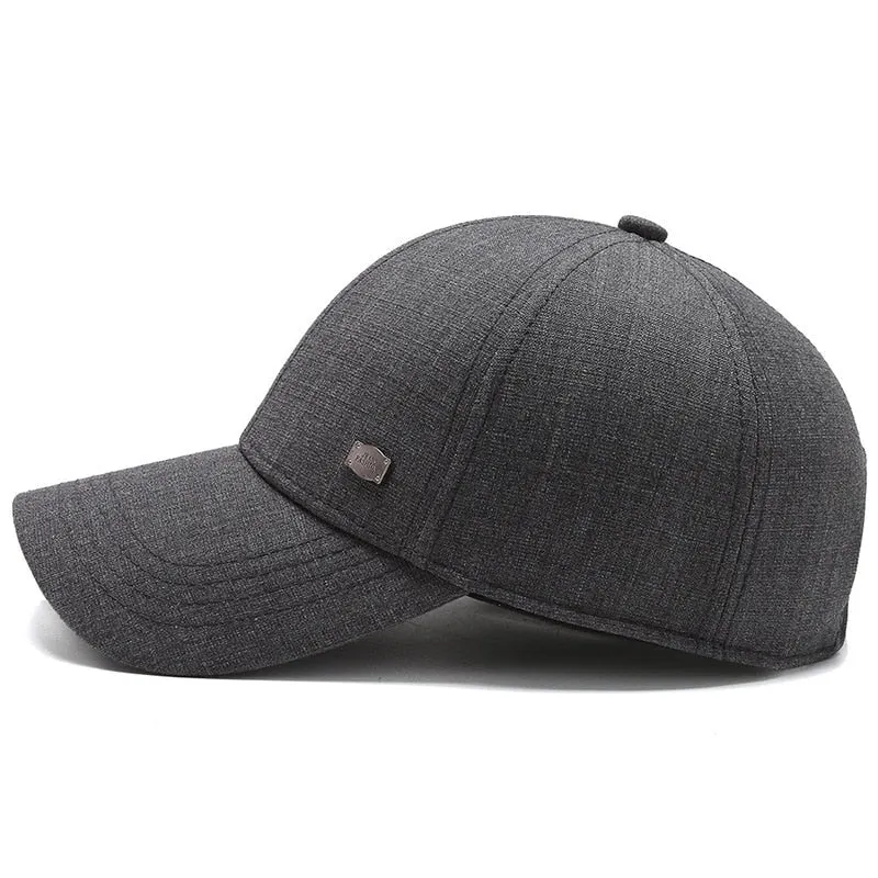Solid Men's Cotton Baseball Cap Classic Snapback Trucker Cap Male Gorras Hombre Adjustable Fitted Hat Bone Dad Hats