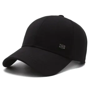 Solid Men's Cotton Baseball Cap Classic Snapback Trucker Cap Male Gorras Hombre Adjustable Fitted Hat Bone Dad Hats