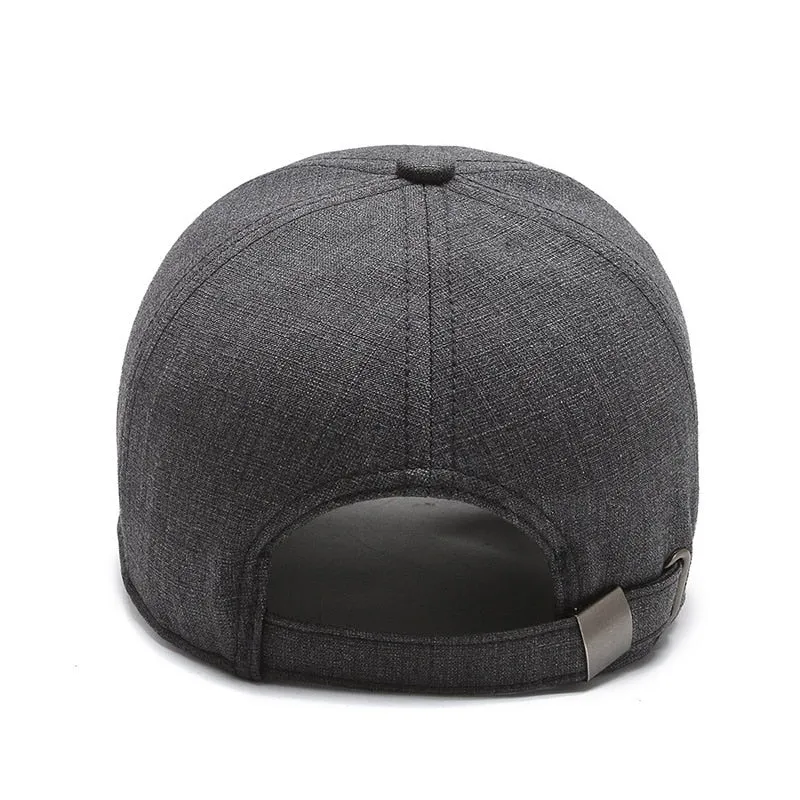 Solid Men's Cotton Baseball Cap Classic Snapback Trucker Cap Male Gorras Hombre Adjustable Fitted Hat Bone Dad Hats