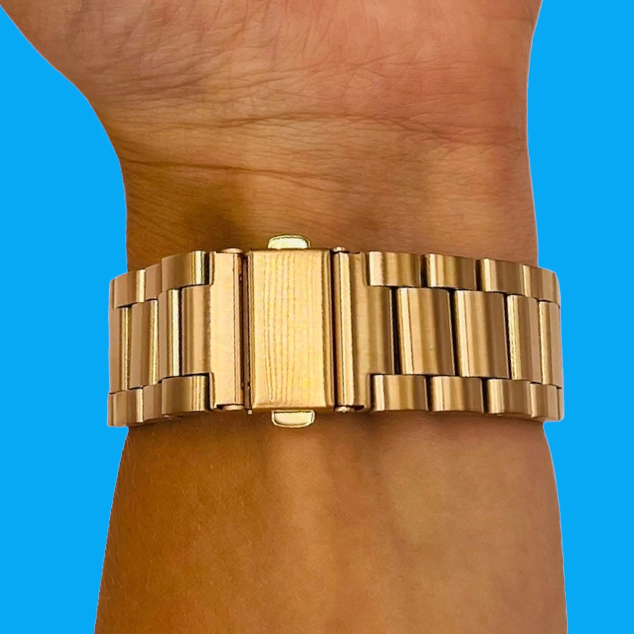 Stainless Steel Link Watch Strap Compatible with the Oppo Watch 3 Pro