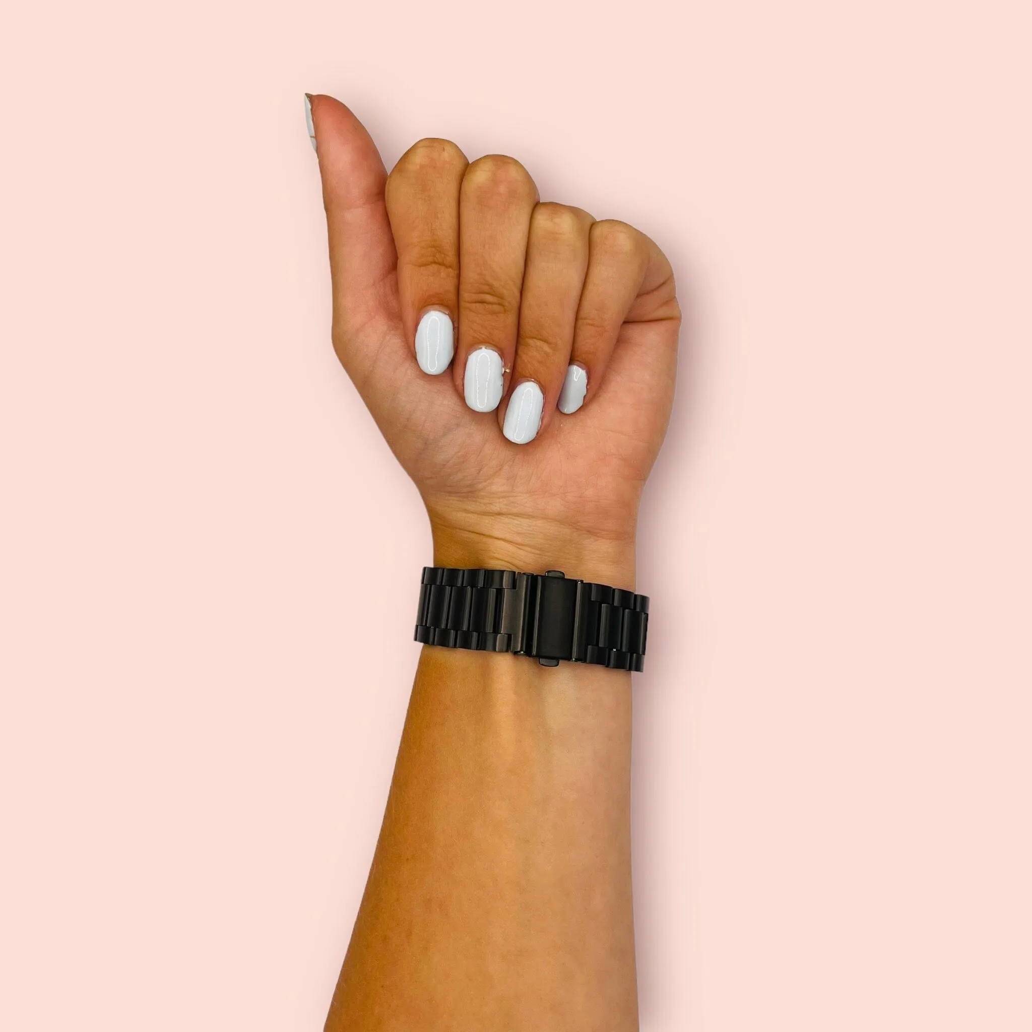 Stainless Steel Link Watch Strap Compatible with the Oppo Watch 3 Pro