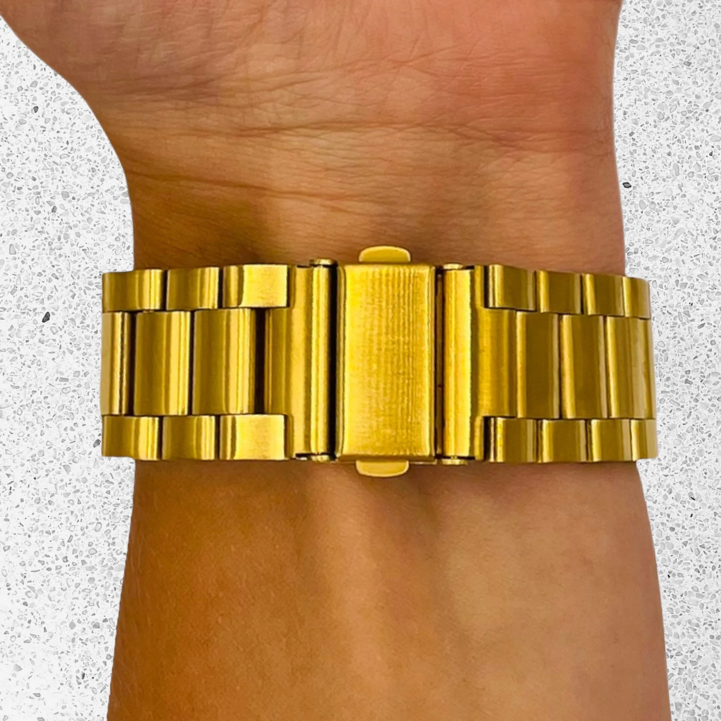 Stainless Steel Link Watch Strap Compatible with the Oppo Watch 3 Pro
