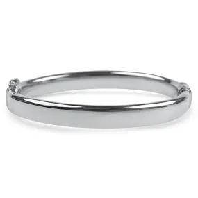 Sterling Silver Hinged Bangle Bracelet
