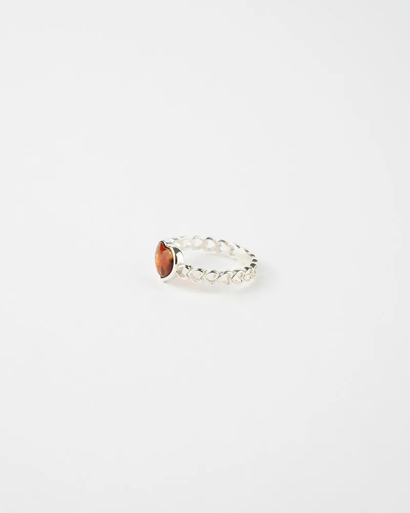 Subtle Heart Ring - Minimalist 925 Sterling Silver Heart-Shaped Jewelry