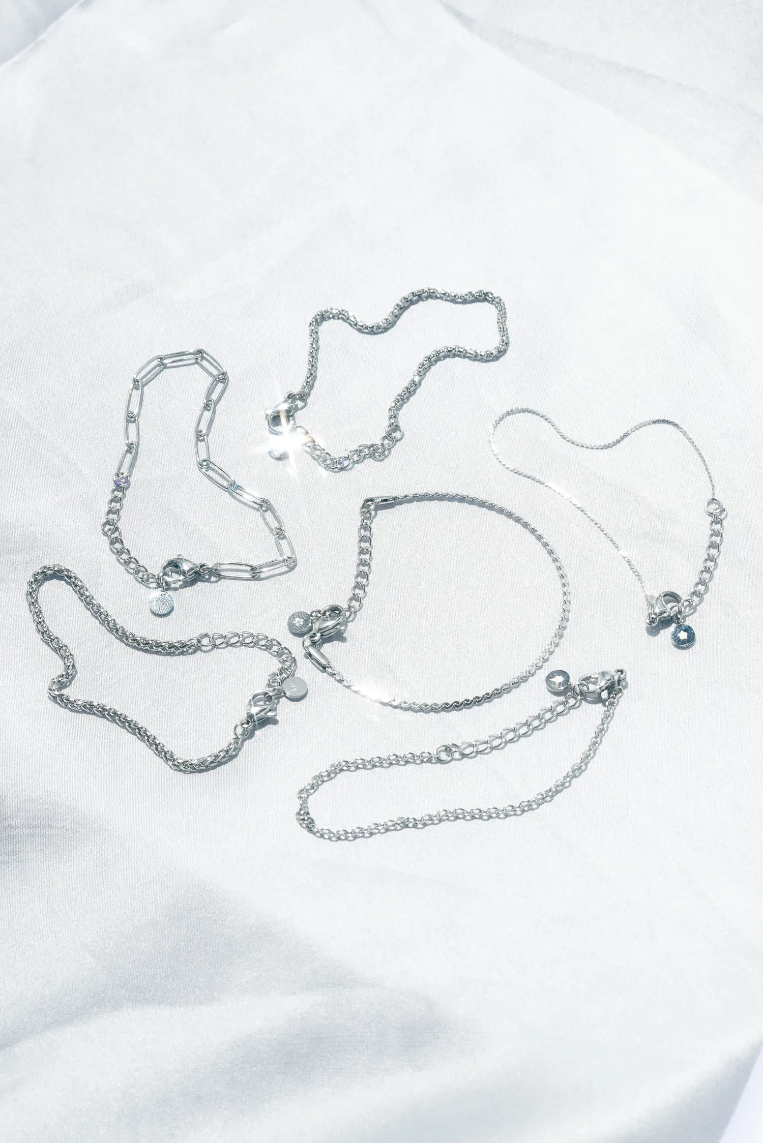 Super Tiny Wave Chain Anklet