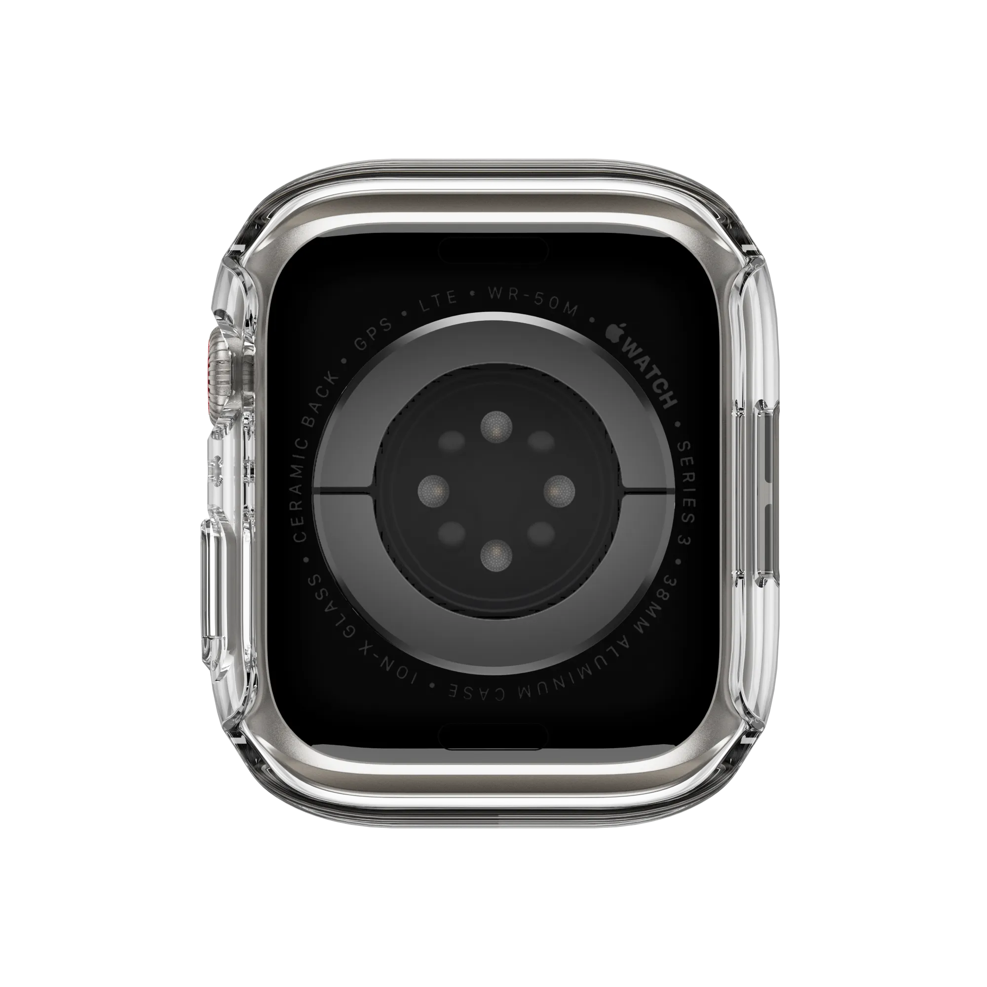 SwitchEasy Hybrid WP 9H Tempered Glass Screen Shield IPX8 Waterproof Apple Watch Case