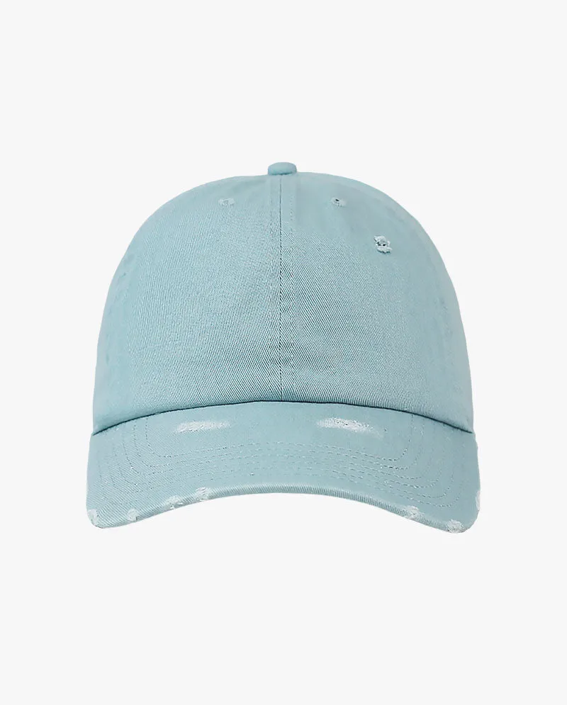 The Hat Depot - Distressed Cotton Baseball Cap