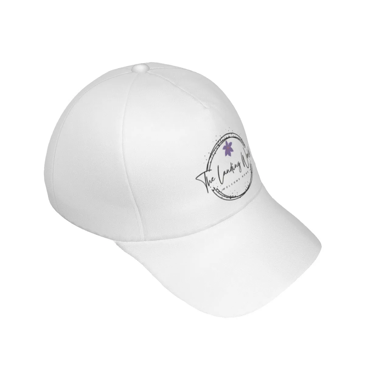 The Official Landing World White Logo Baseball Cap