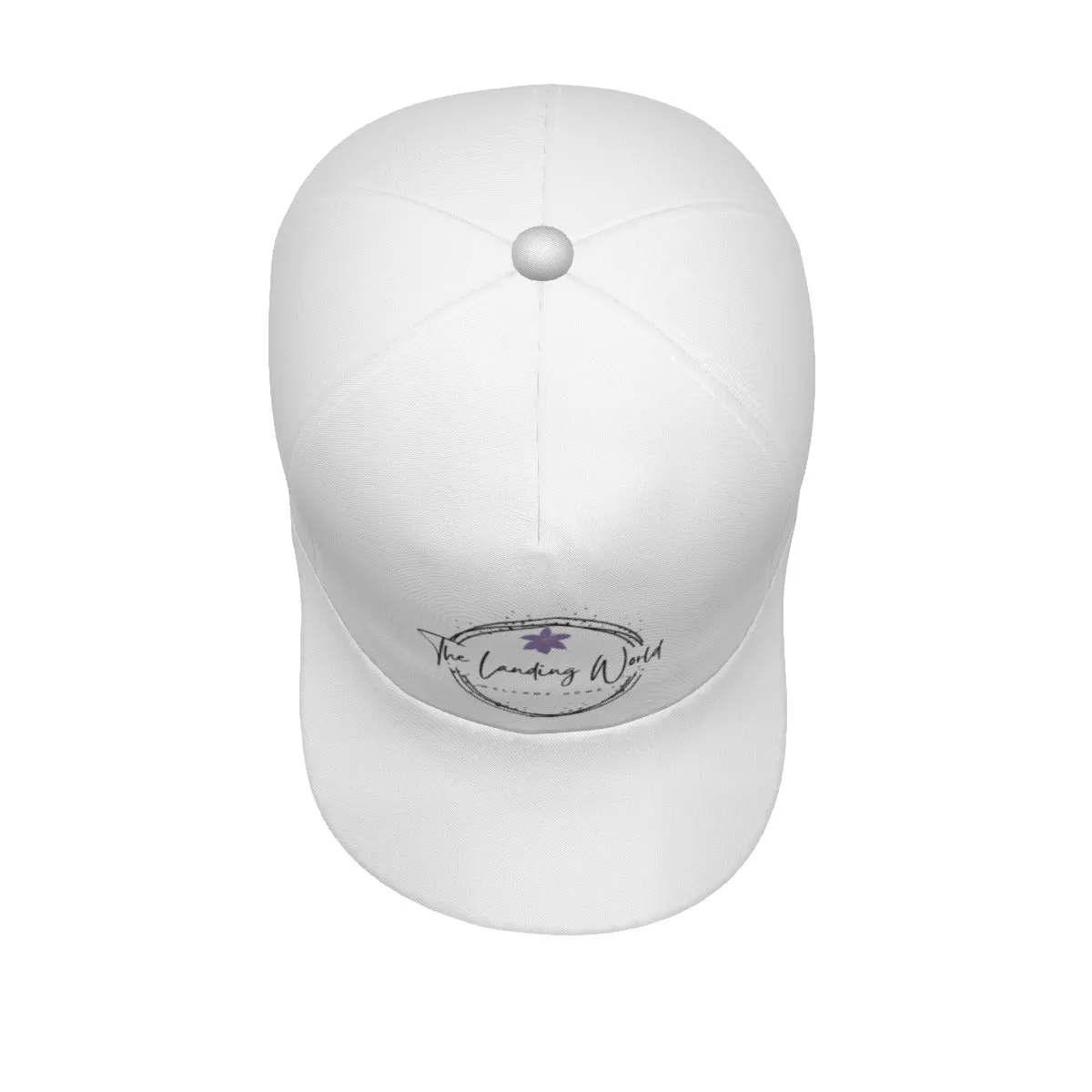 The Official Landing World White Logo Baseball Cap