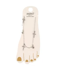 TK1384 - Cross Stainless Steel Anklet