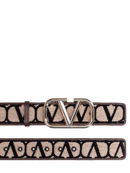 Valentino Garavani   40mm Toile Iconographe belt 