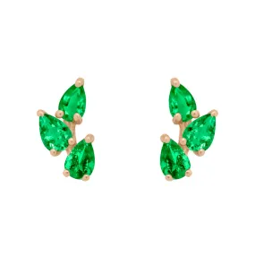 Vinea Studs, Emerald
