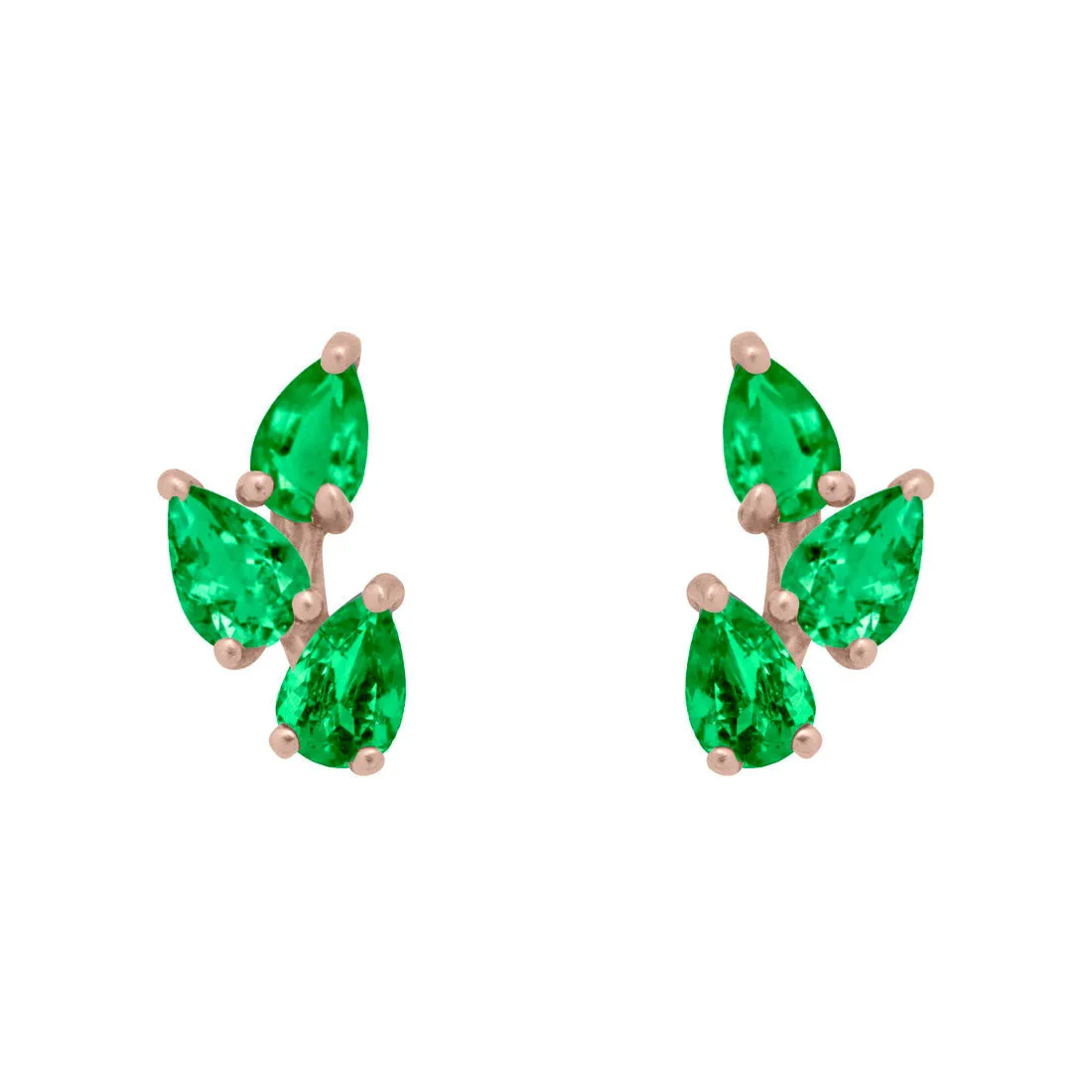 Vinea Studs, Emerald