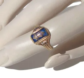 Vintage 1943 Ladies Class Ring 10K Gold Virginia Beach H.S. Sz 6 – Herff Jones