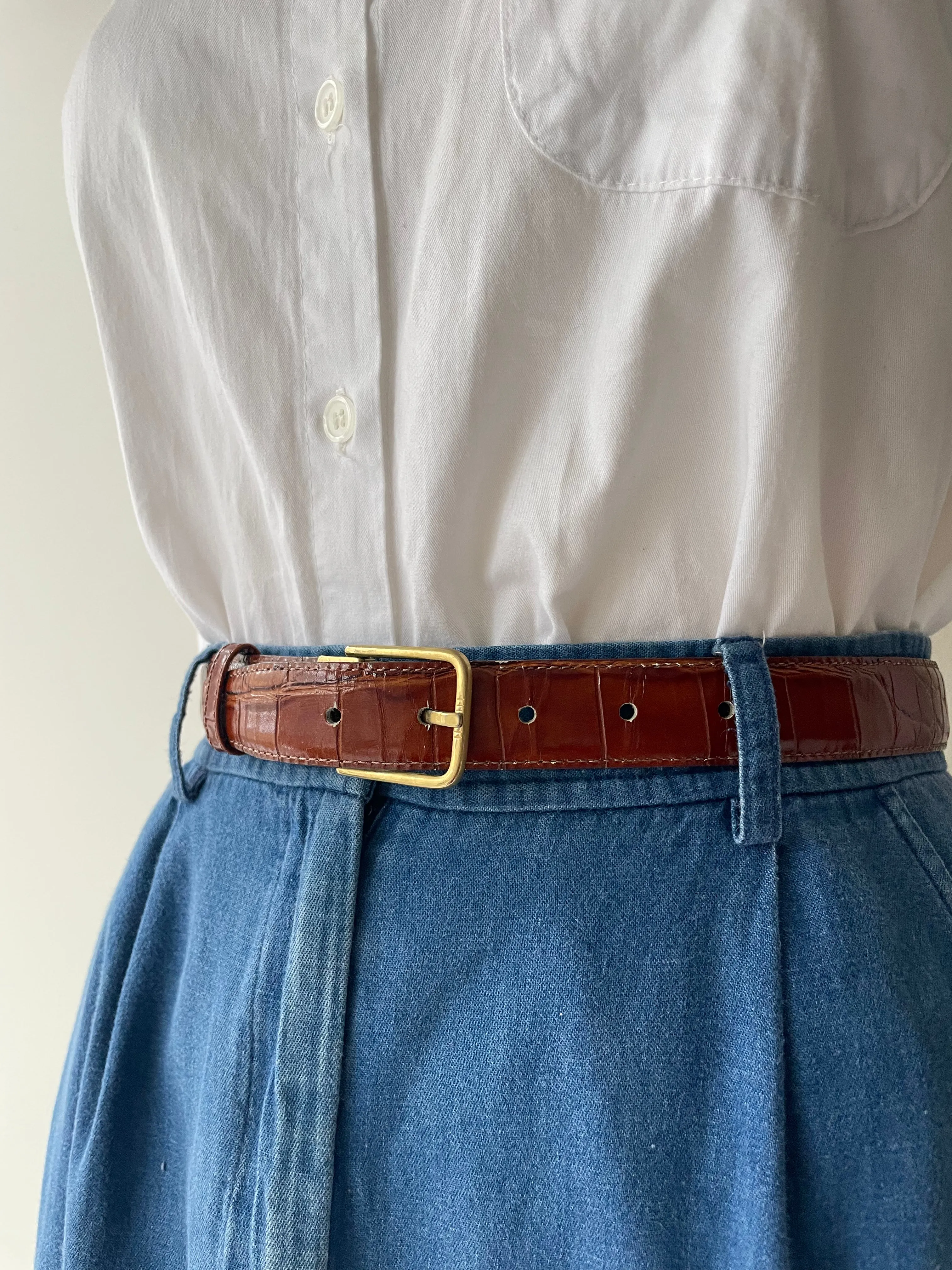 Vintage Alligator Belt | 1990s