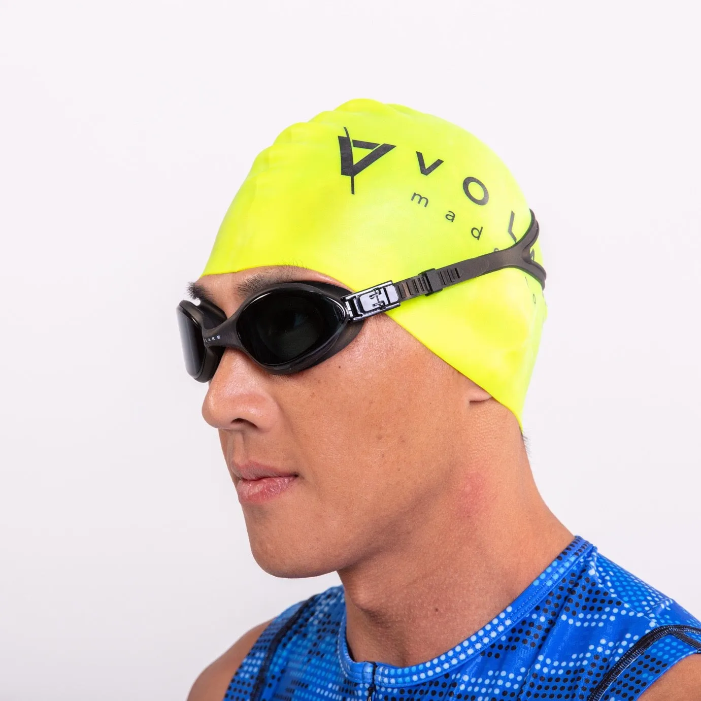 Volare Unisex Swim Cap - Fluro Yellow