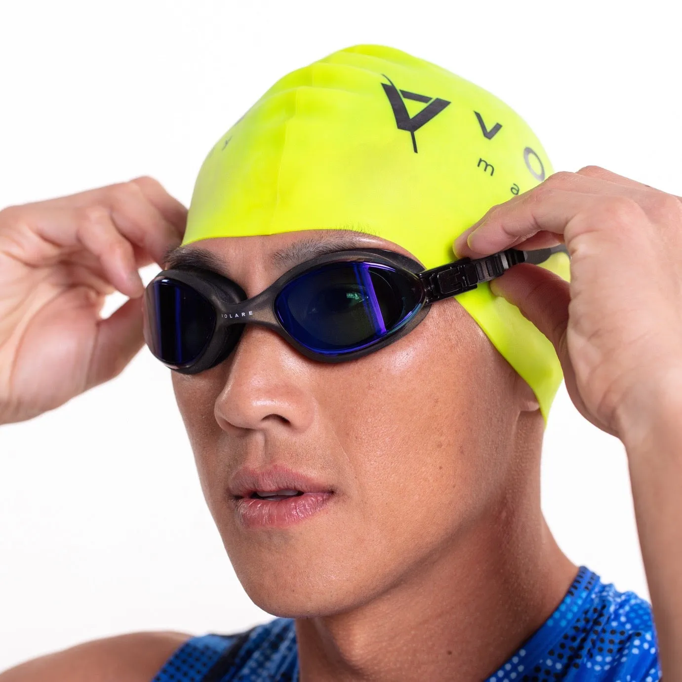 Volare Unisex Swim Cap - Fluro Yellow