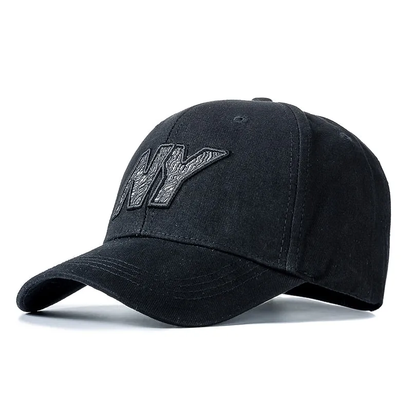 Women Men Cotton Cap Fashion NY Embroidered Hard Top Baseball Cap Female Casual Adjustable Outdoor Couple Streetwear Hat