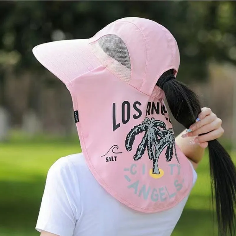 Women's Summer Hat Fashion Coconut Tree Pattern Design Straw Sun Hat Female Travel Beach Bucket Hat