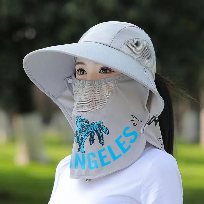 Women's Summer Hat Fashion Coconut Tree Pattern Design Straw Sun Hat Female Travel Beach Bucket Hat